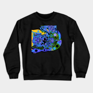 time travel astronaut ecopop Crewneck Sweatshirt